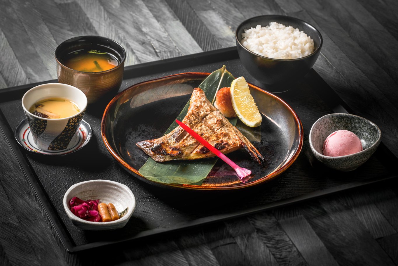 BuriKama shioyaki teriyaki , japanese grilled fish